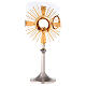 Ostensorio in ottone argentato angeli s8