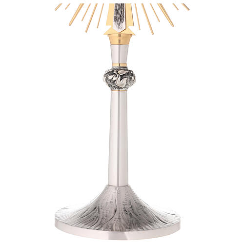 Monstrance, silver plated-brass, with angels 5