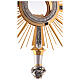 Monstrance, silver plated-brass, with angels s3