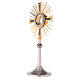 Monstrance, silver plated-brass, with angels s6