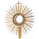 Monstrance, hammered gold-plated brass s2