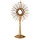 Monstrance, hammered gold-plated brass s4