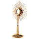 Monstrance, hammered gold-plated brass s7