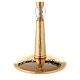 Monstrance, hammered gold-plated brass s8
