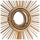 Monstrance, hammered gold-plated brass s5