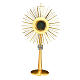 Monstrance gold plated brass, glossy s1
