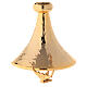 Monstrance hammered gold-plated brass s6
