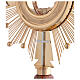 Monstrance, Alpha Omega crosses, gold-plated brass s6