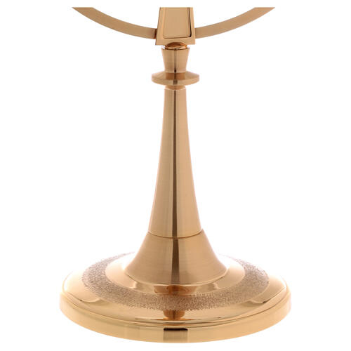 Monstrance, gold-plated brass with circles 4