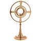 Monstrance, gold-plated brass with circles s1