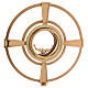 Monstrance, gold-plated brass with circles s2