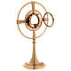 Monstrance, gold-plated brass with circles s6