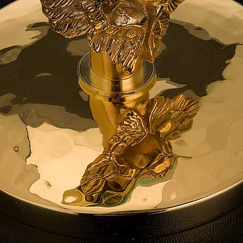 Golden chapel monstrance with angel, 8.5 cm diameter 4