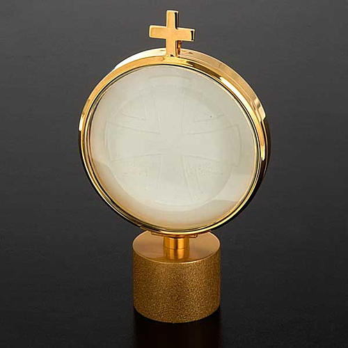 Small Chapel Monstrance – 3.5 Cm Brass Religious Vessel For Holding Hosts - View #7