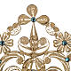 Reliquary in silver 800, golden filigree decoration, 36 cm s4