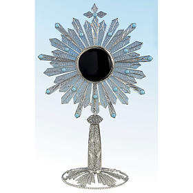 Reliquary in silver 800 filigree with turchese stones, 27 cm