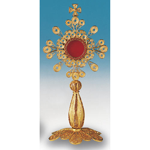 Reliquary with silver 800 filigree, 12 cm height 2