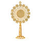 Reliquary in golden silver 800 with strass decoration, 24 cm s4