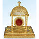 Reliquary in silver 800 with base, 24k gold plated finishing s2