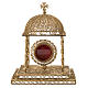 Reliquary in silver 800 with base, 24k gold plated finishing s1