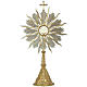 Monstrance in silver 800 with coral Stones, 10 cm luna. s1