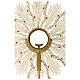 Monstrance in silver 800 with coral Stones, 10 cm luna. s3