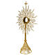 Monstrance in silver 800 with coral Stones, 10 cm luna. s7