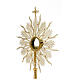 Monstrance in silver 800 with coral Stones, 10 cm luna. s9