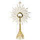 Monstrance in silver 800 with coral Stones, 10 cm luna. s12