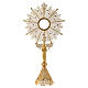 Monstrance in silver 800 filigree, lapis and removable luna 8,5cm s1