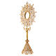 Monstrance in silver 800 filigree, lapis and removable luna 8,5cm s2