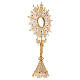 Monstrance in silver 800 filigree, lapis and removable luna 8,5cm s3