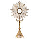 Silver filigree monstrance with lapis and removable luna 3 in s4