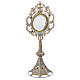 Monstrance in silver 800 filigree, removable pyx and lapis s2