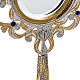 Monstrance in silver 800 filigree, removable pyx and lapis s4
