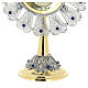 Monstrance in silver 800 with lapis lazuli and 10 cm diam. luna s3