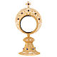 Monstrance with golden filigree, lapis lazuli decoration and pyx s1