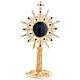 Reliquaire argent 800 filigrane doré h 24 cm s1