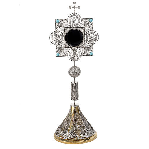 Reliquiario con croce filigrana argento 800 1