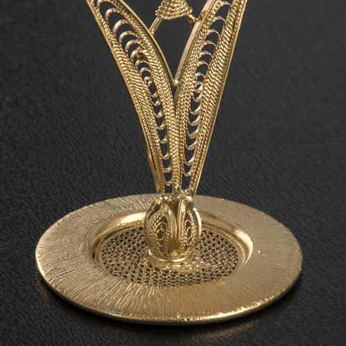 Reliquary in 800 silver, filigree and leaves 4