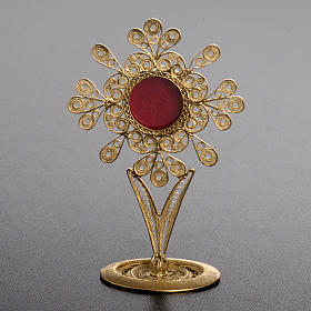 Reliquary in 800 silver filigree, petals