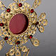 Reliquiario filigrana argento 800 petali pietre rosse s3