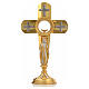 Monstrance in brass, cross s11