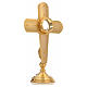 Monstrance in brass, cross s13