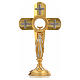 Monstrance in brass, cross s15