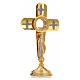 Monstrance in brass, cross s18