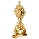 Reliquary in brass, floral decoration s6
