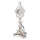 Reliquary in silver plated brass, floral decoration s7