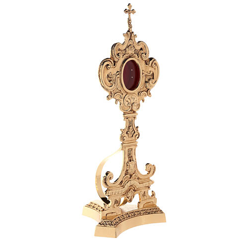 Reliquary in gold-plated brass with decoration 3