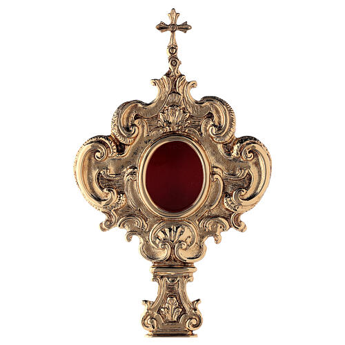 Reliquary in gold-plated brass with decoration 2